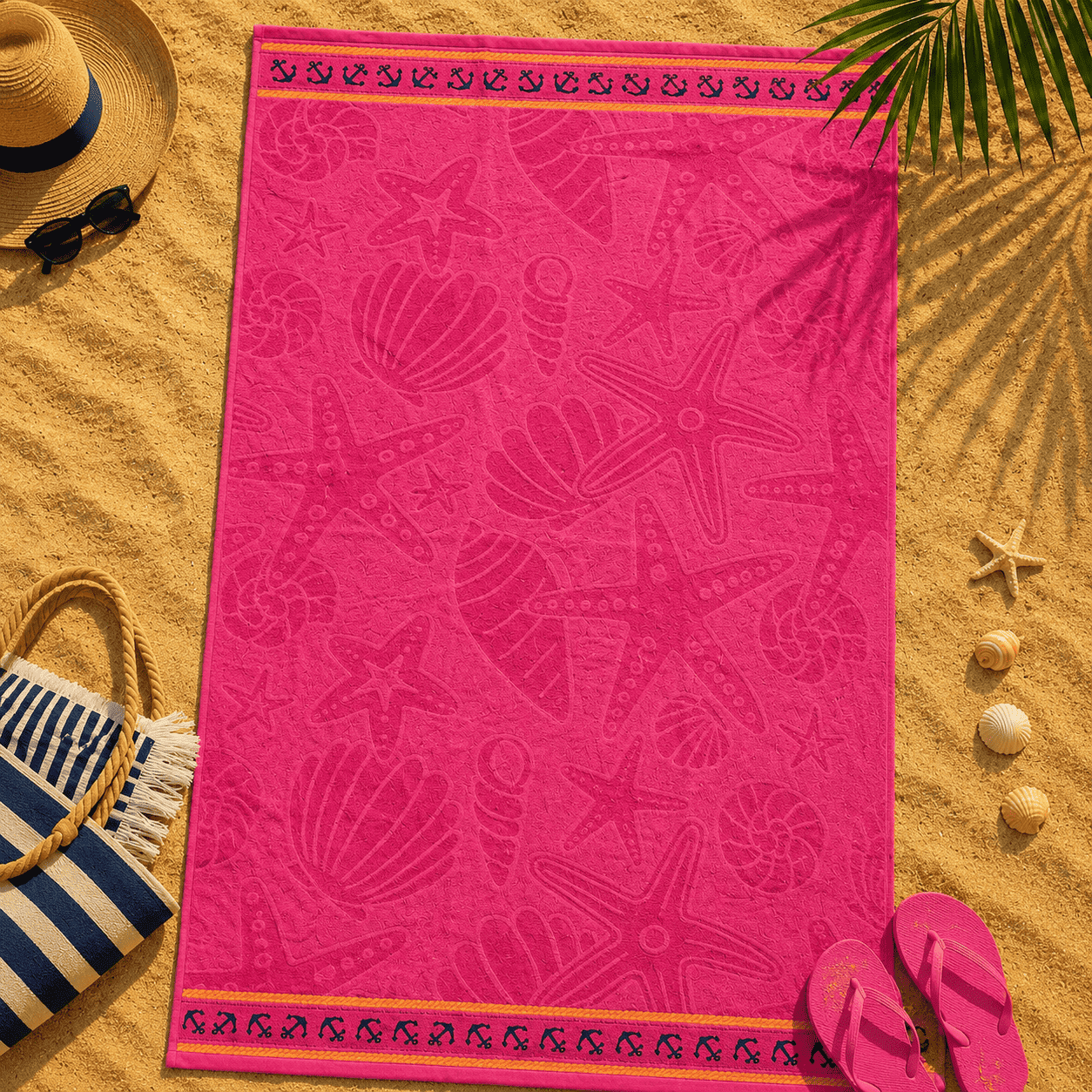 Plažni peškir Pink Star