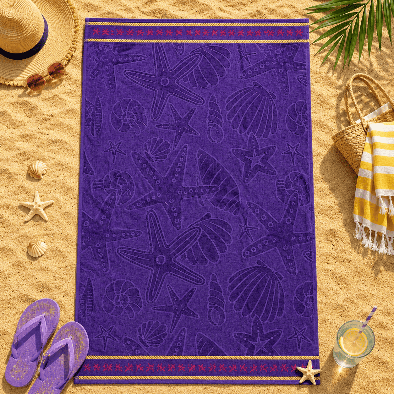 Plažni peškir Purple Star