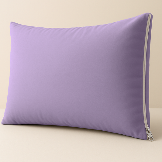 Lila jastučnica sa rajsferšlusom