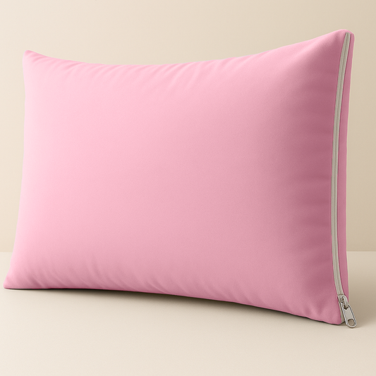 Roze jastučnica sa rajsferšlusom