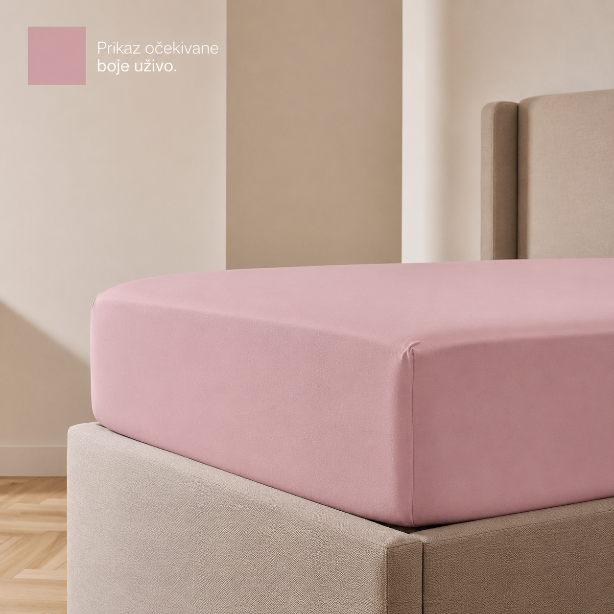 Čaršaf sa lastišom prljavo roze