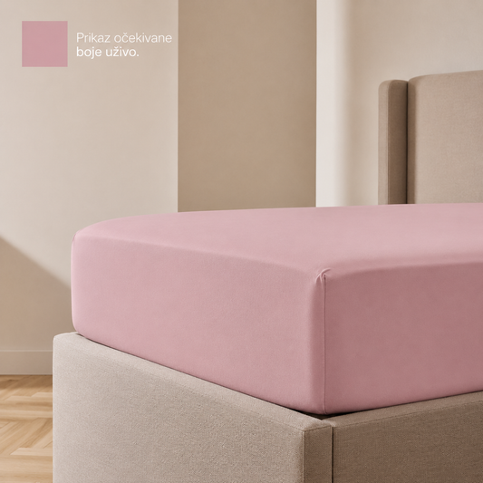 Čaršaf sa lastišom prljavo roze