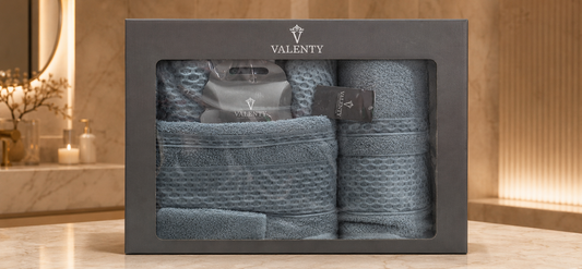 Bade mantil set – Teget