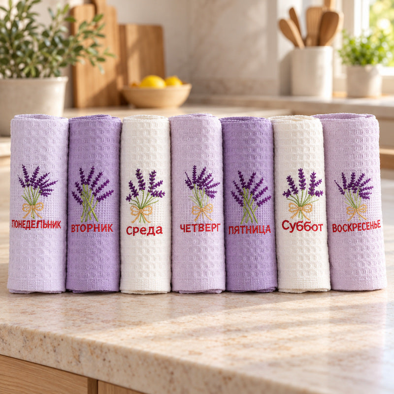 Poklon set kuhinjskih krpa 7/1 – Lavanda