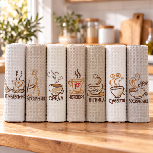 Poklon set kuhinjskih krpa 7/1 – Kafa
